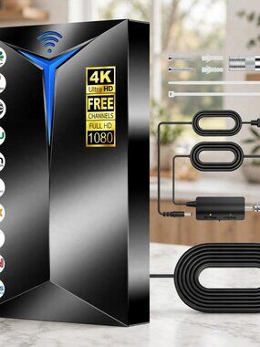 2026 Premium TV Antenna Indoor Outdoor – 3500+ Miles Long Range